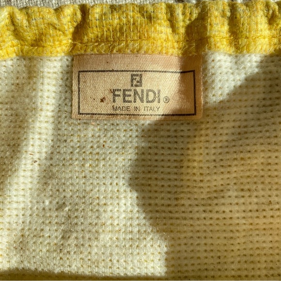 VINTAGE FENDI Striped Crossbody Bag 7”x9” With Dust Bag. FREE SHIPPING - Picture 15 of 16